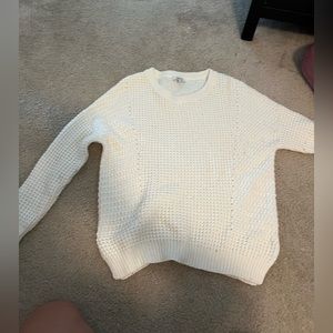 Madewell oversized white sweater